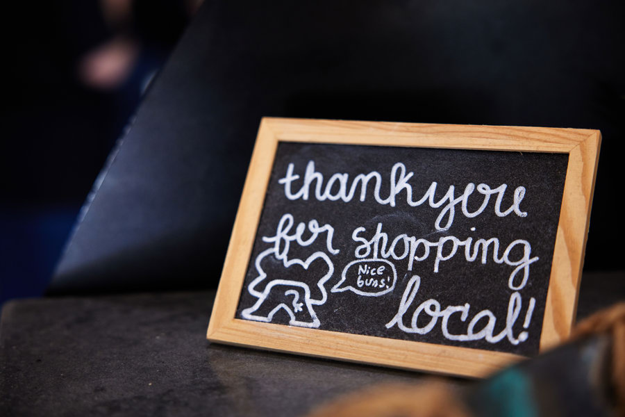 shop local sign